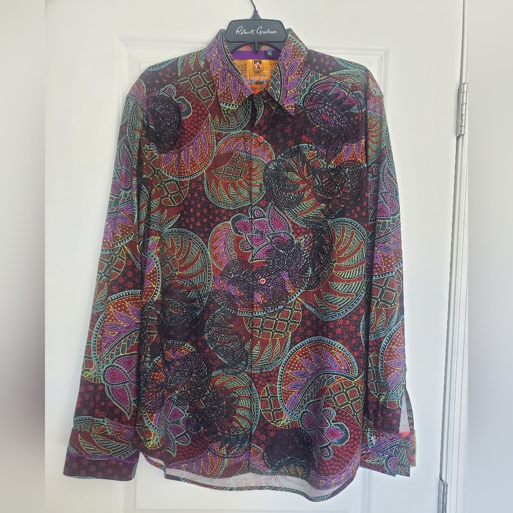Robert Graham Men's Chimera Long Sleeve Woven Shirt